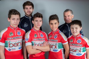 Atleti da sx: ZODO ALBERO, CHRINO JANSEL, PRESSENDA PIERCARLO, QUERULI ALESSANDRO, DIRETTORI SPORTIVI MINGARDO ENRICO E RENESTO GIOVANNI, ALLENATORE PESCANTE ALESSANDRO