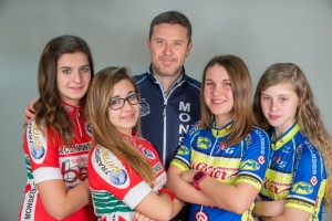 da sx: BONATO RACHELE, MINGARDO SARA, MILAN ALBERTIN ANITA, BROGGIAN CHIARA, DIRETTORE SPORTIVO BONATO ROBERTO